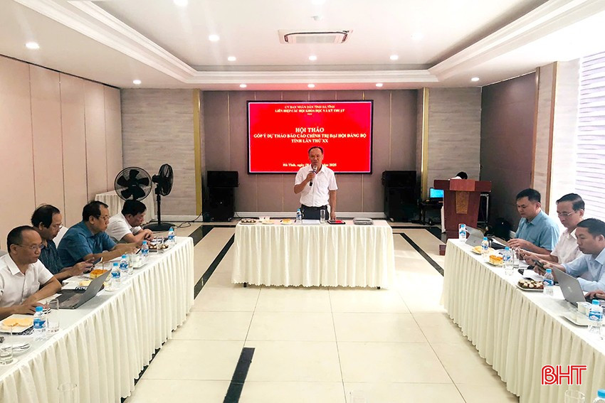 Liên hiệp các hội KH&KT tỉnh tổ chức hội thảo góp ý Dự thảo Báo cáo chính trị trình Đại hội Đảng bộ tỉnh lần thứ XX. bqbht_br_ddd.jpg