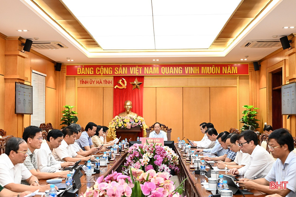 Bí thư Tỉnh ủy Nguyễn Duy Lâm chủ trì điểm cầu Hà Tĩnh. bqbht_br_dsc-sfd6938.jpg