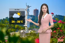 Dự báo thời tiết Hà Tĩnh 27/7: Ngày nắng, đêm mưa rào vài nơi