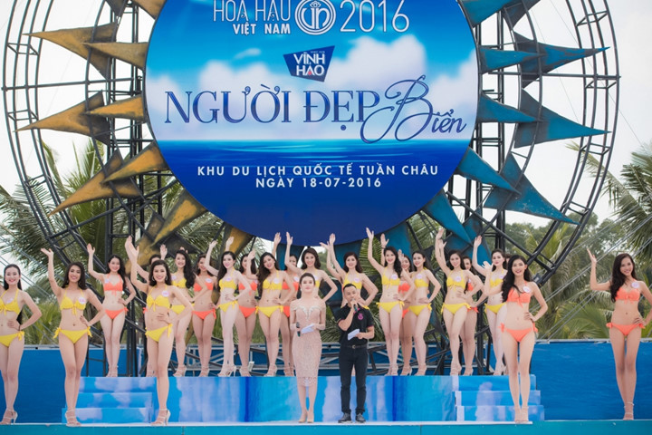 36 thi sinh hoa hau viet nam 2016 khoe sac o phan thi nguoi dep bien
