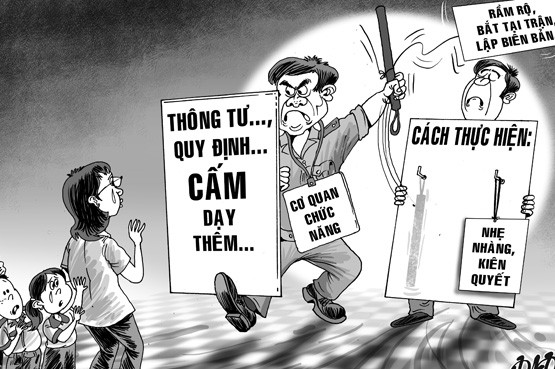 giao vien dang day them nhung tra loi dien thoai la di du lich