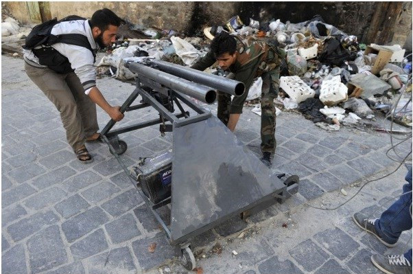 can canh vu khi tu che cua quan noi day syria