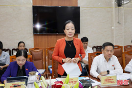 Đoàn khảo sát Ủy ban VH-XH của Quốc hội làm việc với phường Bắc Hồng Lĩnh