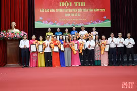 Sôi nổi Hội thi Báo cáo viên, tuyên truyền viên giỏi năm 2026