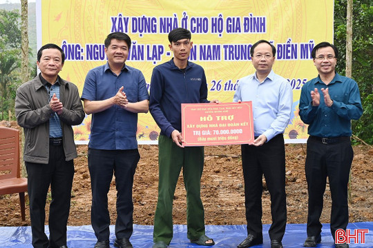 Hơn 1.400 nhà ở cho hộ nghèo, cận nghèo tại Hà Tĩnh đã được khởi công