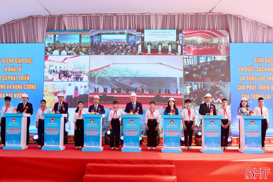 Cả nước đồng loạt khởi công 121 trường học vùng biên, Hà Tĩnh có 5 công trình 