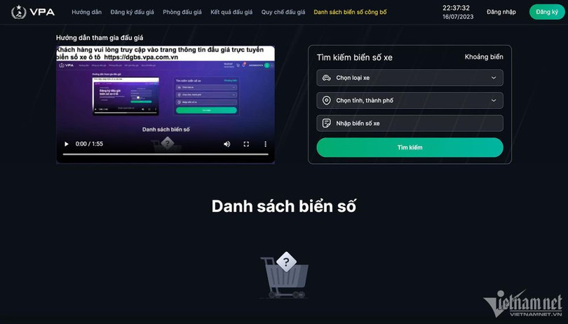 Danh sách biển số xe Hà Tĩnh đưa ra đấu giá, nhiều biển “tứ quý”, số tiến