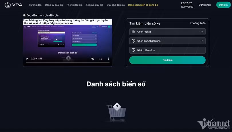 Danh sách biển số xe Hà Tĩnh đưa ra đấu giá, nhiều biển “tứ quý”, số tiến