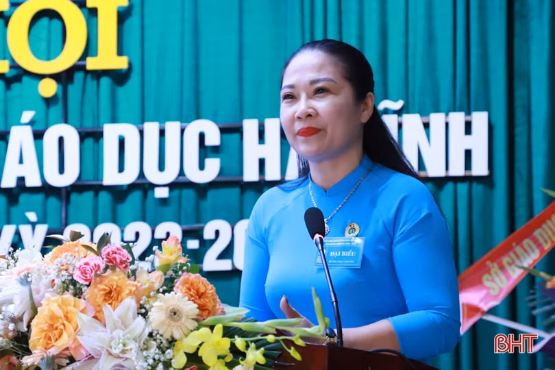 Ông Trần Hậu Tú tái cử Chủ tịch Công đoàn ngành Giáo dục Hà Tĩnh