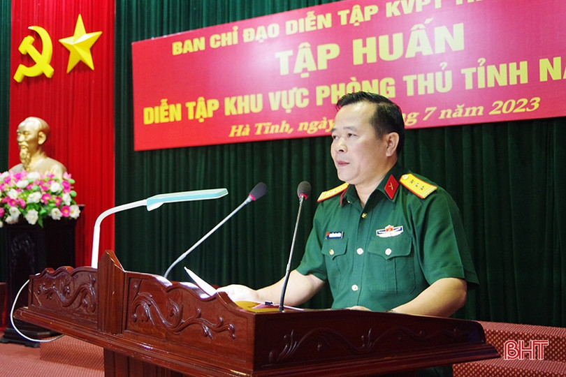 Trang bị kiến thức cho cán bộ tham gia diễn tập khu vực phòng thủ tỉnh
