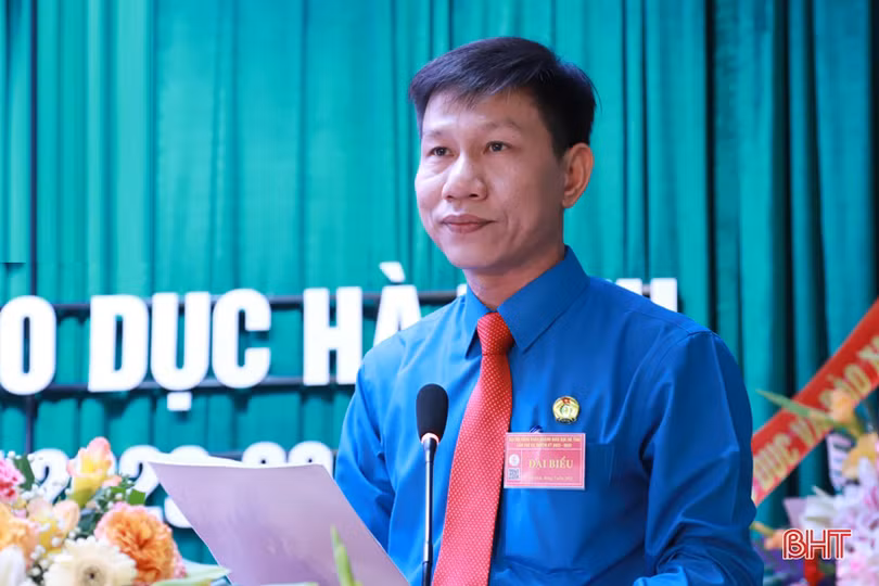 Ông Trần Hậu Tú tái cử Chủ tịch Công đoàn ngành Giáo dục Hà Tĩnh