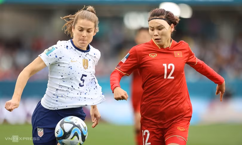 Việt Nam thua Mỹ ở trận ra quân World Cup nữ