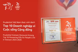 Gần 27 năm đồng hành cùng Việt Nam, Prudential tiếp tục ghi dấu ấn tại Giải thưởng Rồng Vàng 2026