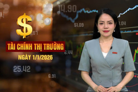 Tài chính thị trường ngày 1/1: Giá vàng tăng tới 72% trong năm 2025