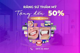 Ưu đãi đến 50% khi làm răng sứ thẩm mỹ tại Nha khoa Mai Hùng Group