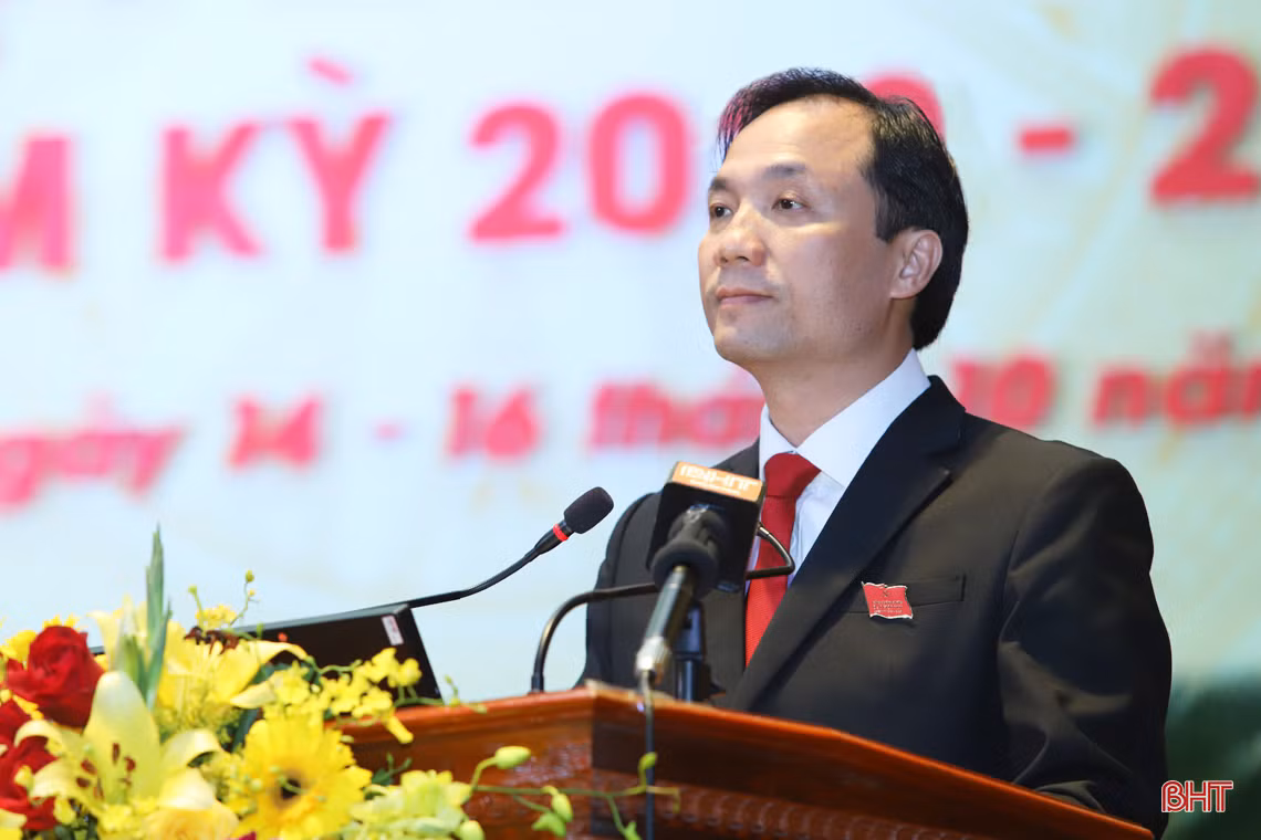 Toàn cảnh Đại hội Đảng bộ Hà Tĩnh lần thứ XIX, nhiệm kỳ 2020 - 2025