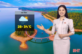 Dự báo thời tiết Hà Tĩnh ngày 12/8: Ngày nắng nóng, chiều có mưa rào và dông