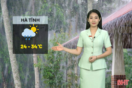 Dự báo thời tiết Hà Tĩnh ngày 24/8: Bão số 5 gây mưa to từ chiều tối nay