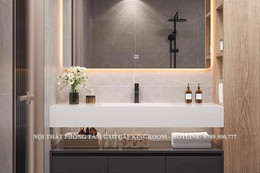 Chọn tủ lavabo chuẩn phong cách: Bí quyết phối hợp đẹp và tiện ích