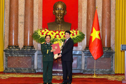 Chủ tịch nước chủ trì lễ trao quyết định thăng quân hàm, cấp bậc hàm Đại tướng, Thượng tướng