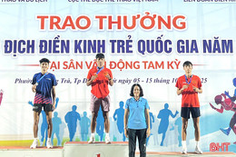 Hà Tĩnh giành 5 huy chương tại giải điền kinh trẻ quốc gia