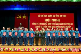 151 sĩ quan dự bị được gọi phục vụ tại ngũ, tuyển dụng quân nhân chuyên nghiệp