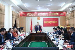 Thường trực HĐND tỉnh họp rà soát công tác chuẩn bị Kỳ họp 34