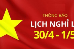 Lịch nghỉ lễ 30/4-1/5 và Quốc khánh