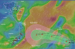 Áp thấp nhiệt đới khả năng mạnh lên thành bão trong hôm nay