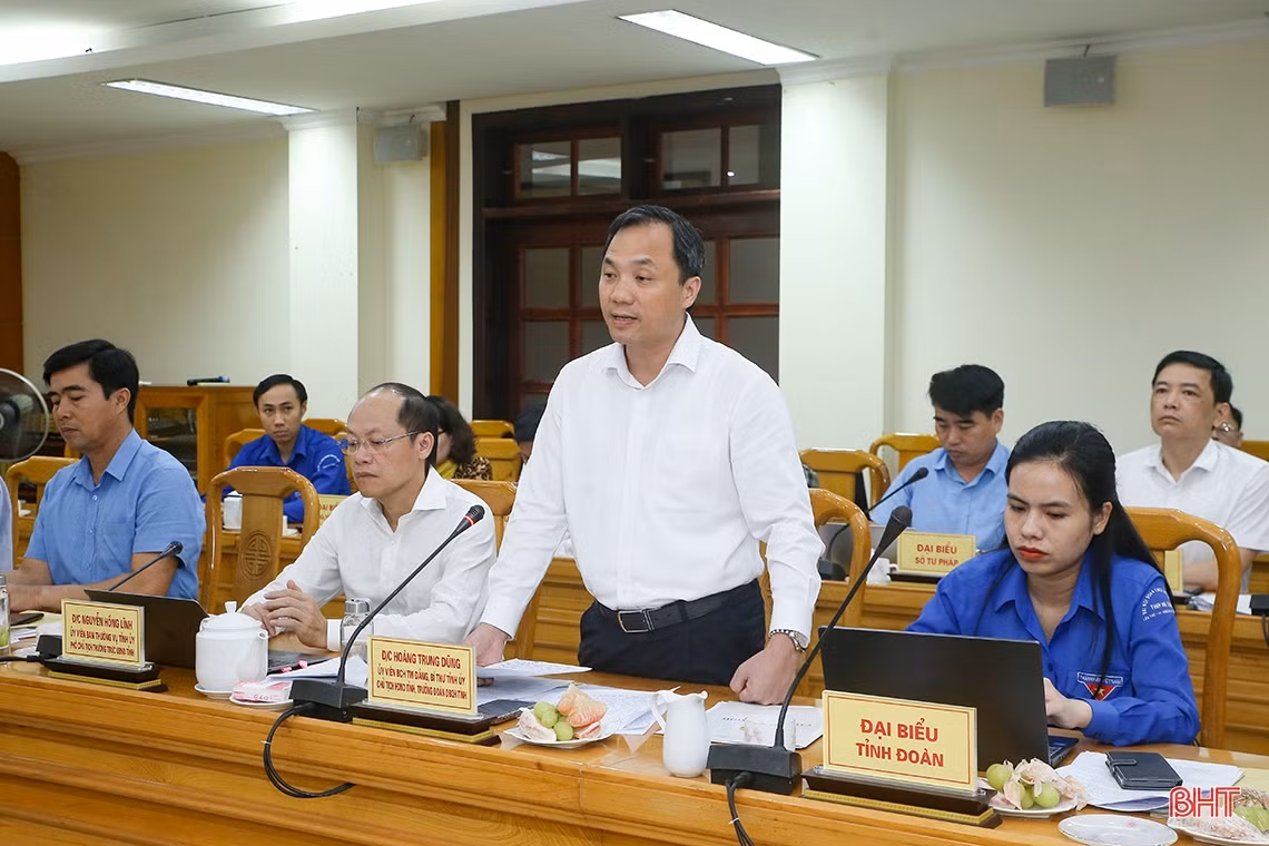 Ủy ban Quốc gia về thanh niên Việt Nam làm việc với tỉnh Hà Tĩnh