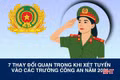 [Motion graphics] 7 thay đổi quan trọng khi xét tuyển vào các trường công an năm 2026