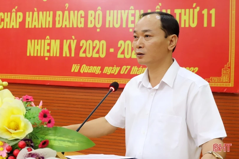 Vũ Quang quyết liệt thực hiện nhiệm vụ trọng tâm những tháng cuối năm