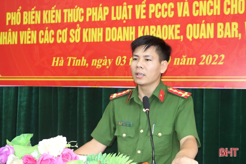 Trang bị kỹ năng PCCC cho các cơ sở kinh doanh karaoke, vũ trường