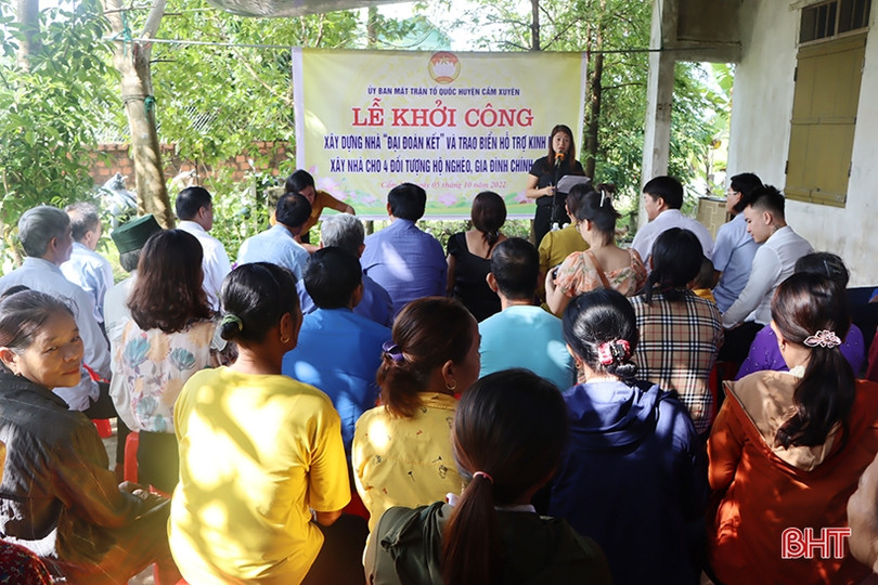 Một người con quê hương hỗ trợ Cẩm Xuyên xây dựng 4 nhà đại đoàn kết