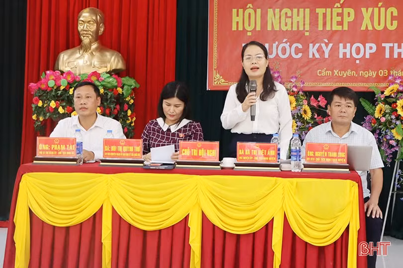 Cử tri Cẩm Xuyên kiến nghị Quốc hội có giải pháp tiêu thoát lũ vùng hạ du Kẻ Gỗ