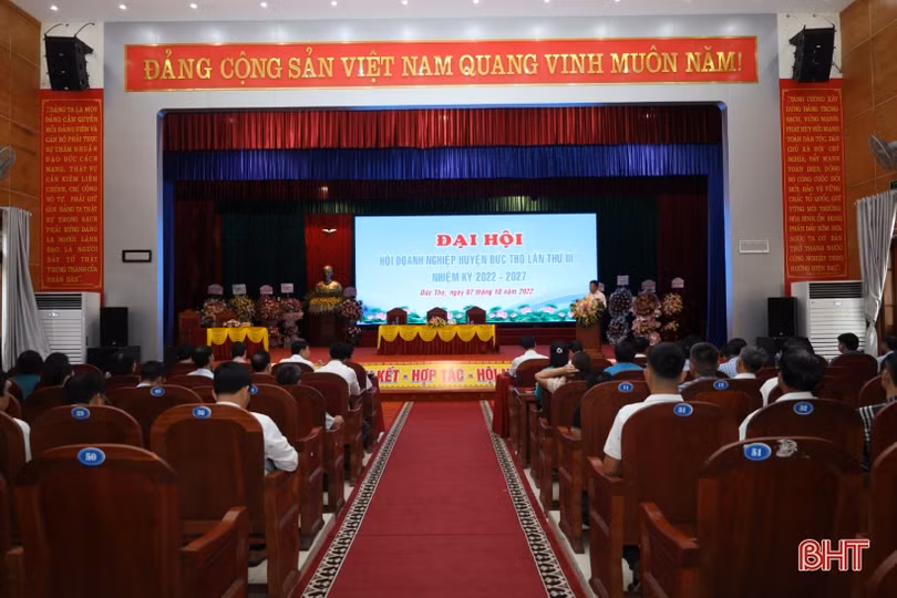 Hội Doanh nghiệp huyện Đức Thọ đại hội nhiệm kỳ 2022 - 2027