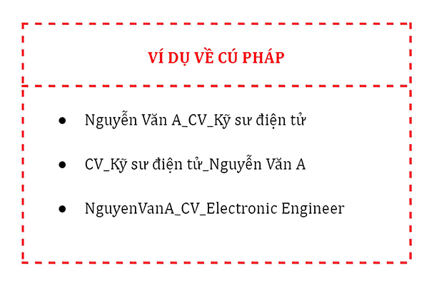 Đặt tên file CV xin việc - Job3s gợi ý hấp dẫn nhà tuyển dụng