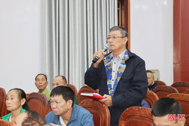 Lãnh đạo xã Đức Thọ tiếp xúc, đối thoại với Nhân dân