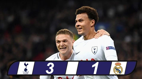lan dau danh bai real tottenham hien ngang tien vao vong knock out