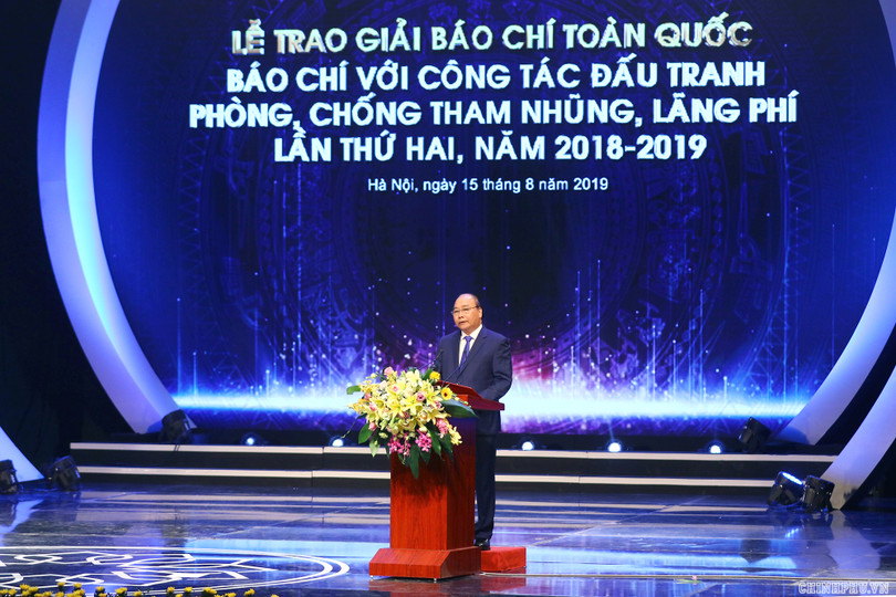 Ảnh: VGP/Quang Hiếu Thủ tướng kỳ vọng vai trò của báo chí trong chống tham nhũng