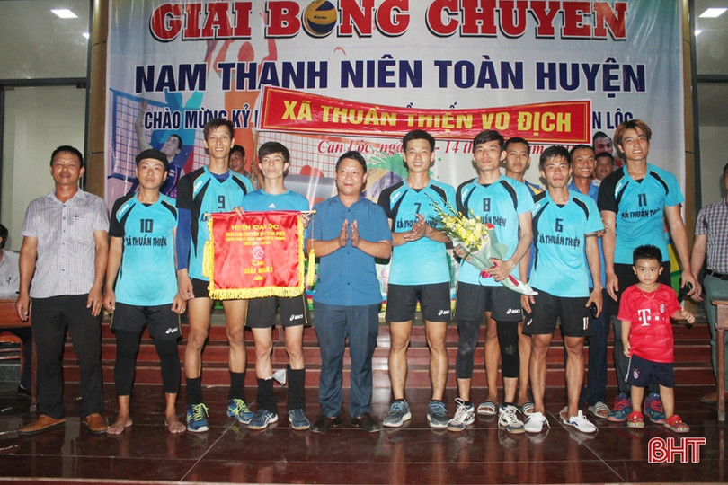 Xã Thuần Thiện vô địch Giải bóng chuyền huyện Can Lộc