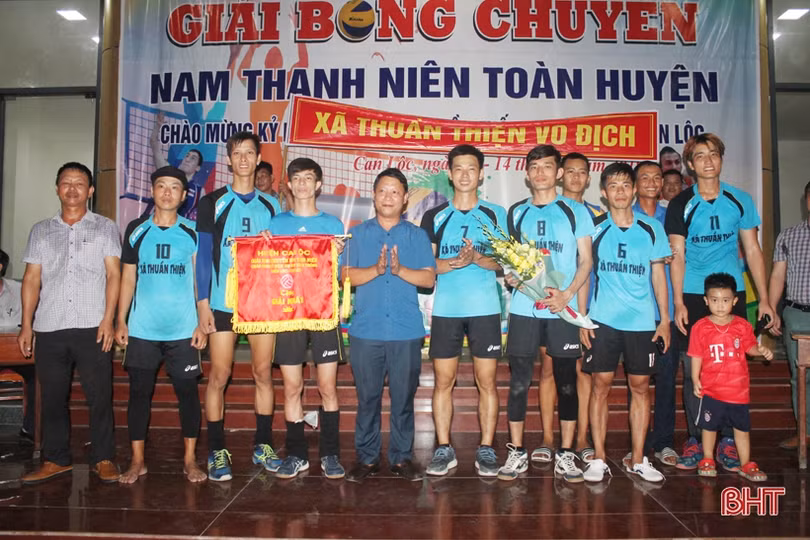 Xã Thuần Thiện vô địch Giải bóng chuyền huyện Can Lộc