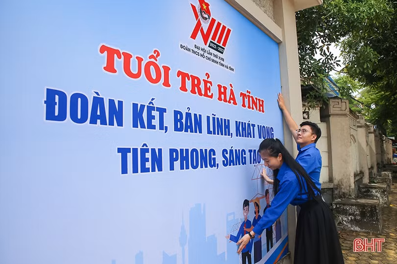 Tuổi trẻ Hà Tĩnh náo nức chào mừng đại hội điểm cấp tỉnh của cả nước