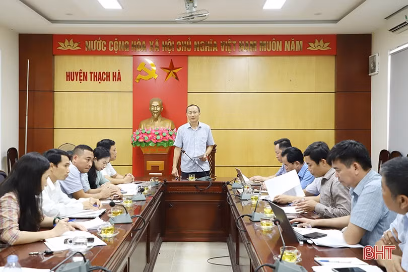 Rà soát từng dự án để đẩy nhanh tiến độ giải ngân vốn đầu tư công tại Thạch Hà