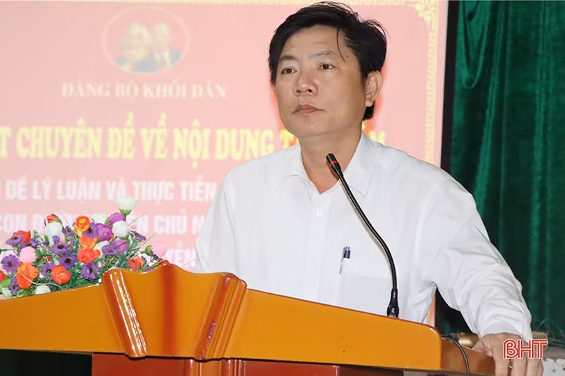 Cẩm Xuyên triển khai sinh hoạt chuyên đề về tác phẩm của Tổng Bí thư Nguyễn Phú Trọng