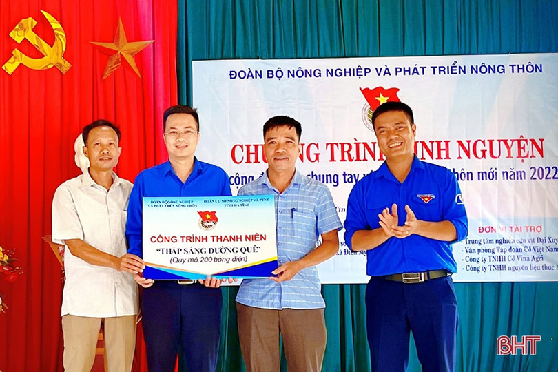 ĐVTN Sở NN&PTNT Hà Tĩnh chung sức vì cộng đồng, xây dựng nông thôn mới