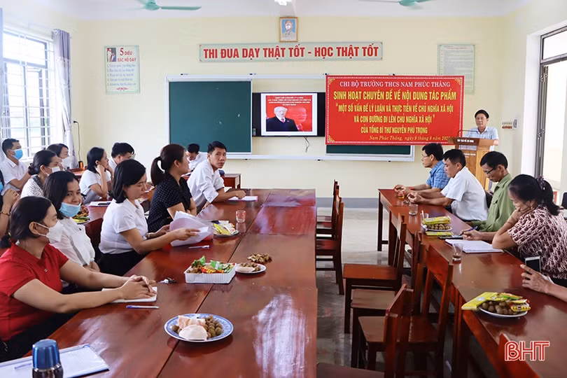 Cẩm Xuyên triển khai sinh hoạt chuyên đề về tác phẩm của Tổng Bí thư Nguyễn Phú Trọng