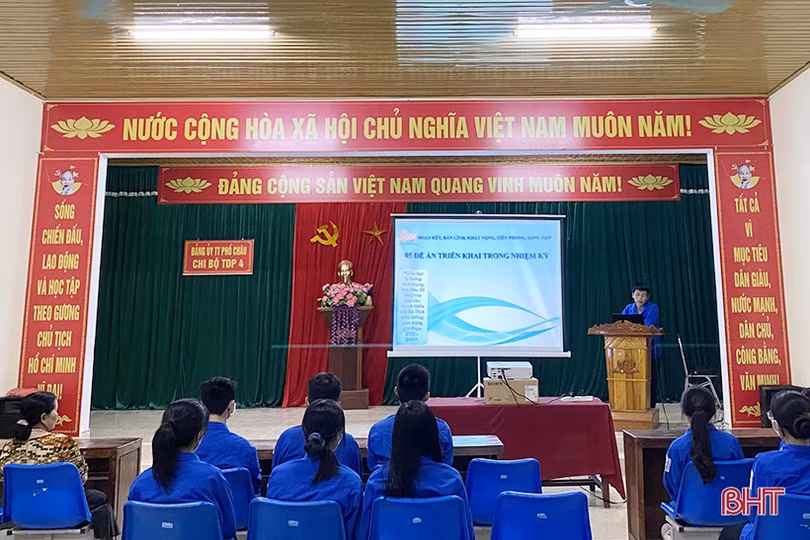 Tuổi trẻ Hà Tĩnh náo nức chào mừng đại hội điểm cấp tỉnh của cả nước