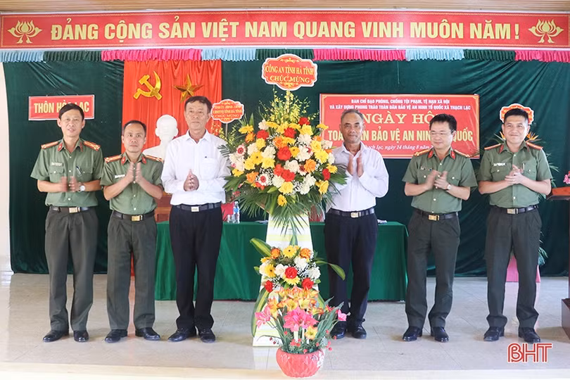 Chủ nhiệm UBKT Tỉnh ủy chung vui Ngày hội toàn dân bảo vệ an ninh Tổ quốc” tại Thạch Hà