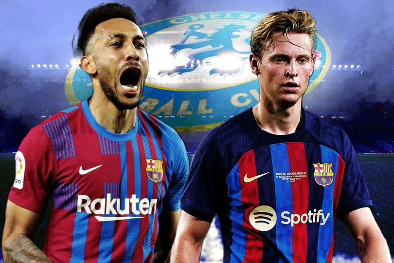 Chelsea “đánh cả cụm” lấy De Jong và Aubameyang